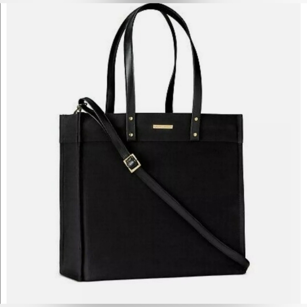 Ralph Lauren Classic Black Tote with Gold Details